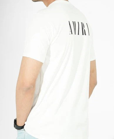 AMIRI logo-print Cotton T-Shirt - White