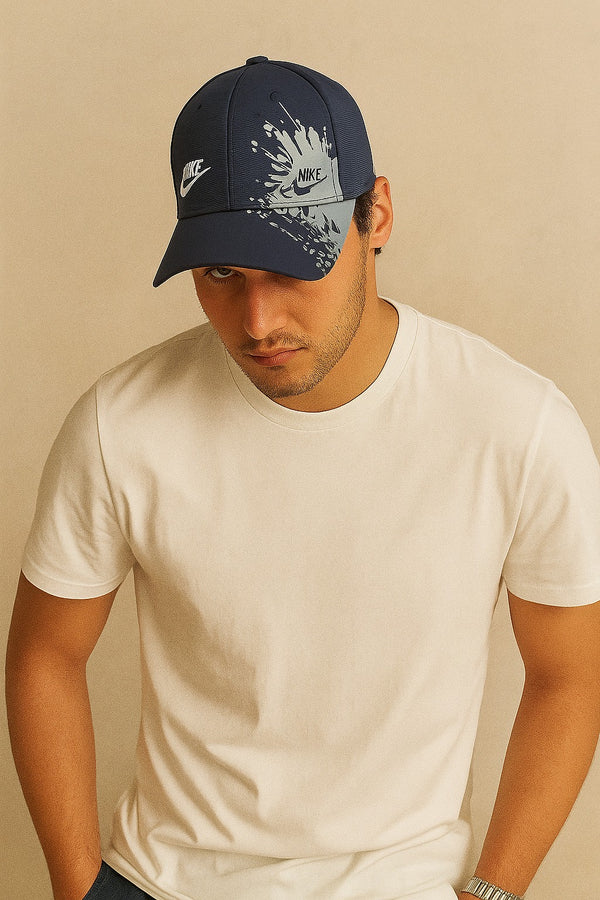 Nikë Branded Trucker Cap- Blue
