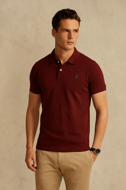 Tommy Hilfiger Polo Shirt- Maroon