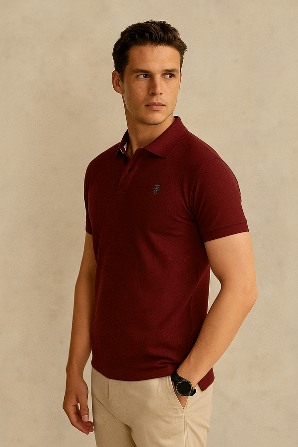 Tommy Hilfiger Polo Shirt- Maroon