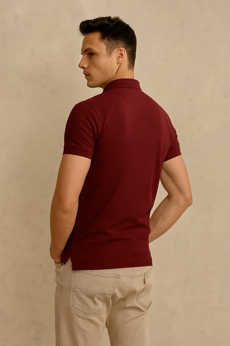 Tommy Hilfiger Polo Shirt- Maroon