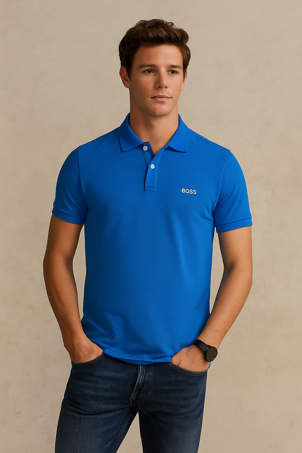 Boss Polo Shirt- Blue