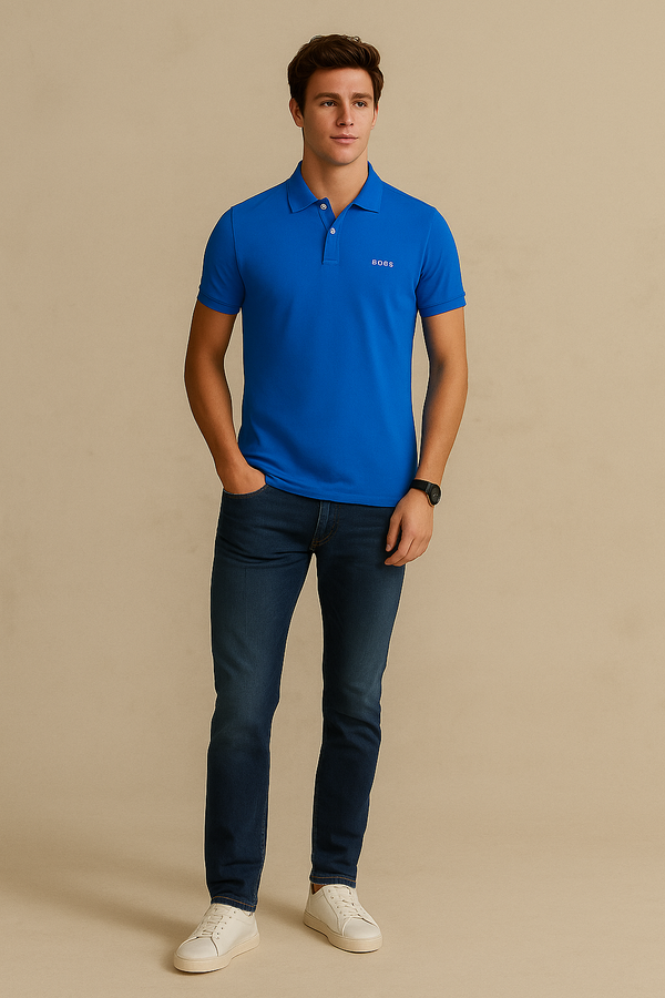 Boss Polo Shirt- Blue