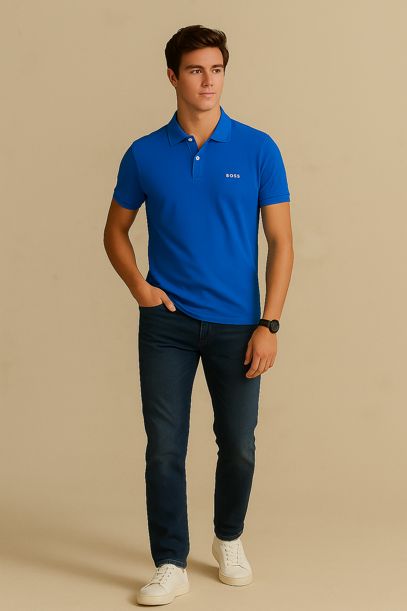 Boss Polo Shirt- Blue