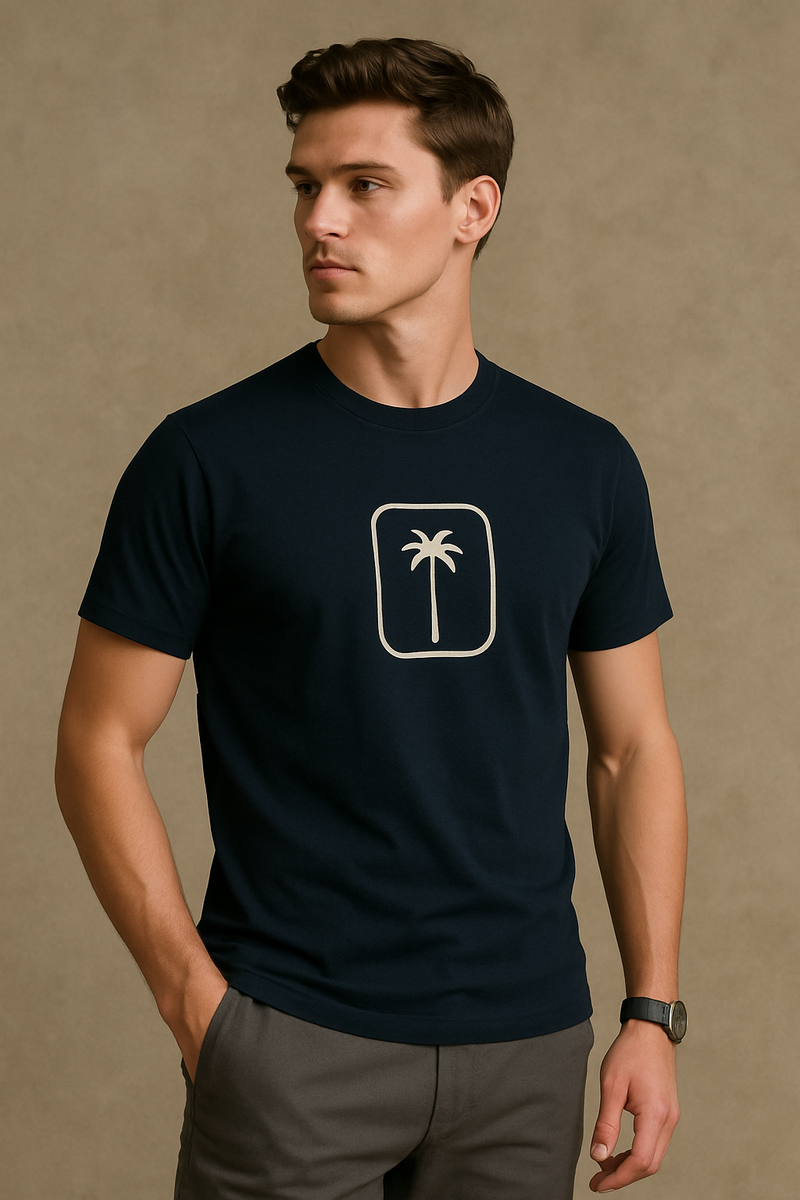 Palm Tree T-Shirt- Black