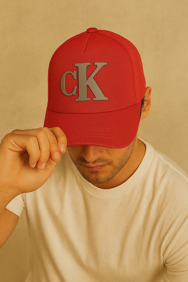Cotton Twill Cap- Red