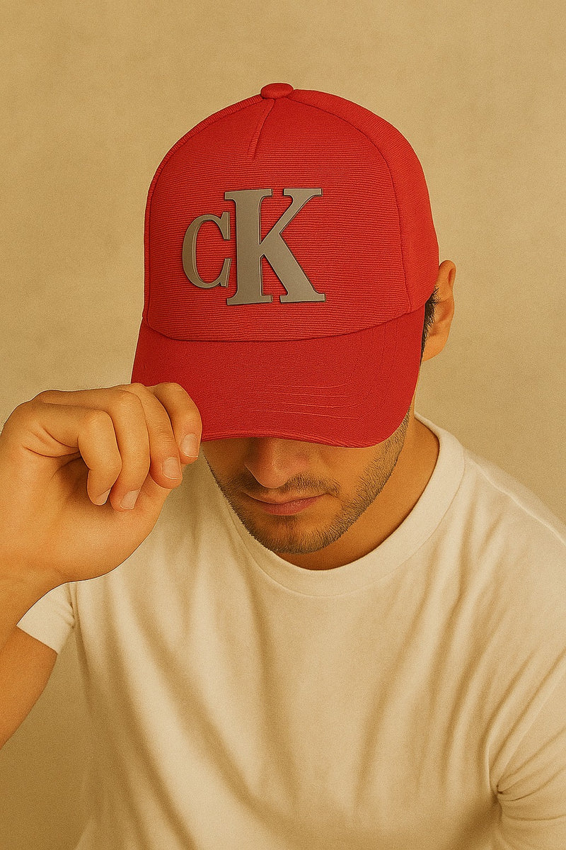 Cotton Twill Cap- Red