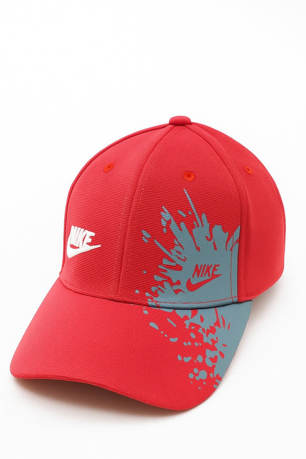 Nikë Branded Trucker Cap- Red